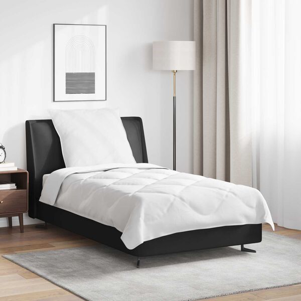 vidaXL Celosezonski pokrivalo z blazino 2 pcs Bela Mikrovlakna