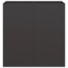 vidaXL Planter Black 80x40x80 cm Hladno valjano jeklo