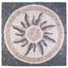 vidaXL Mozaik plo&scaron;čice sončni vzorec večbarvno 120 x 120 cm Marmor