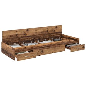vidaXL Konstrukcija postelje Star les 100 x 200 cm Inženirski les