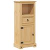 vidaXL Kopalni&scaron;ka omarica Corona 45x33x110 cm trdna borovina