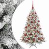 vidaXL Umjetno božično drevo z okrasnimi kroglami 150 cm 150 LED