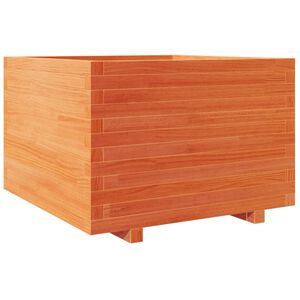 vidaXL Vrtno cvetlično korito vo&scaron;čeno 70x70x49,5 cm trdna borovina