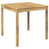 vidaXL Vrtnna jedilna miza Bela 80 x 80,5 x 75 cm Masiven les akacije