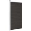 vidaXL Ograjni panel WPC 95x186 cm črn