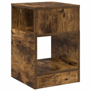vidaXL Stranska miza Dimljen hrast 30,5 x 30 x 45 cm Inženirski les