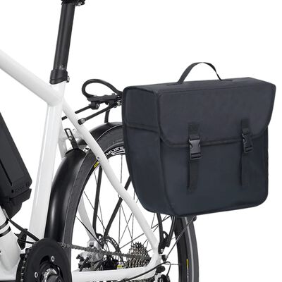 vidaXL Enojna kolesarska torba za zadnji prtljažnik vodotesna 21L črna