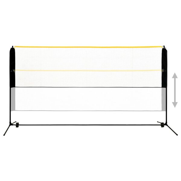 vidaXL Nastavljiva mreža za badminton 300x103x94-158 cm kovinska