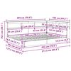 vidaXL Polica postelja Dimljeni hrast 160 x 200 cm Konstruiran les