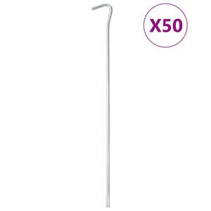 vidaXL Klini za &scaron;otor 50 kosov 30 cm &Oslash;7 mm pocinkano jeklo