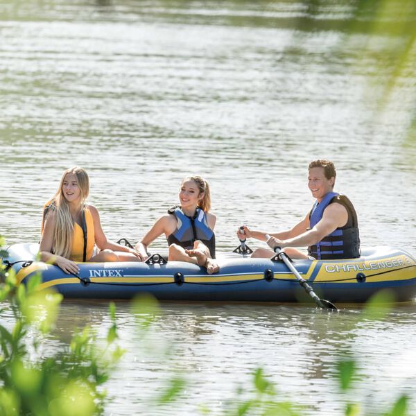 Intex Challenger 3 Komplet Napihljiv Čoln z Vesli in Tlačilko 68370NP