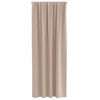 vidaXL Zavese za zatemnitev z obroči 2 pcs Taupe 225 x 140 cm