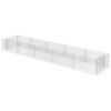 vidaXL Visoka greda gabion pocinkano jeklo 450x90x50 cm