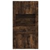 vidaXL Visoka omara dimljen hrast inženirski les