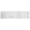vidaXL Visoka greda gabion pocinkano železo 400x50x100 cm