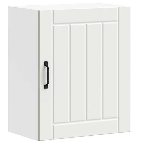 vidaXL Kuhinjska stenska omarica Lucca bel inženirski les