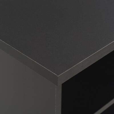 vidaXL Barska miza 60x60x110 cm črna