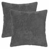 vidaXL Prevleka za blazino 2 kos HEERLEN Temno siva 40 x 40 cm