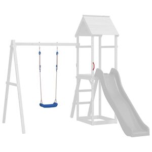 vidaXL Gugalnica z vrvmi 2 kosa modra 37x15 cm polieten