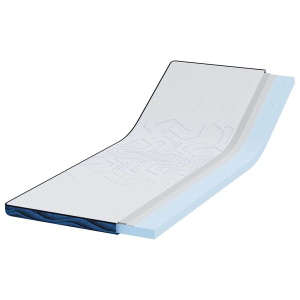 vidaXL Nadvložek Bela 70 x 200 cm žakardna tkanina