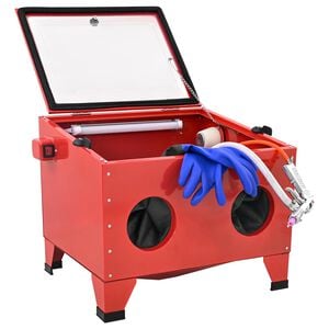 vidaXL Kabinet za peskanje 94,8 L 125 PSI Mlinjeni jeklo