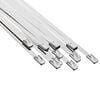 vidaXL Vezalke za kabel 12 kos 4,6 x 350 mm Srebrna