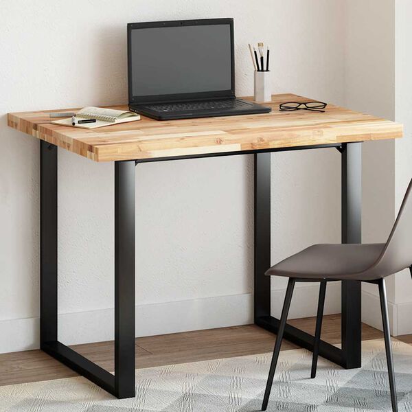 vidaXL Mizna plošča pravokotna 100x80x4 cm trden akacijev les