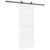 vidaXL Drsna vrata ORKDAL 83 x 211 cm Inženirski les Bela in črna
