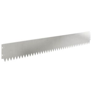 vidaXL Robovi trave 10 pcs 103 x 15 cm Jeklo Srebrna