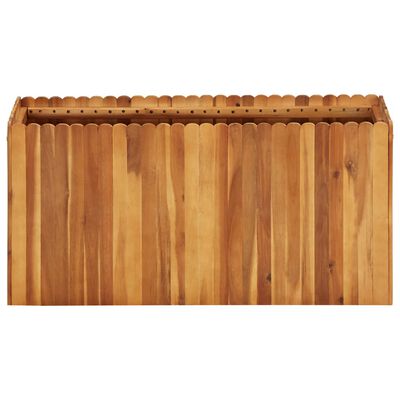 vidaXL Visoka greda 100x30x50 cm trden akacijev les