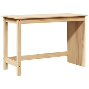 vidaXL Miza Rjava 112 x 50 x 75 cm Masivno borovo les