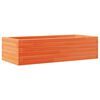 vidaXL Vrtno cvetlično korito vo&scaron;čeno rjavo 90x40x23 cm trdna borovina
