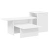 vidaXL Konzolna miza Bela 91,5 x 35 x 38,5 cm Inženirski les