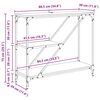 vidaXL Konzolna miza Črna Orehovina 88,5 x 30 x 75 cm Konstruiran les