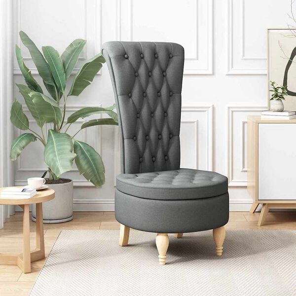 vidaXL Sedežna blazina Temno siva 56,5 x 70 x 110 cm blago