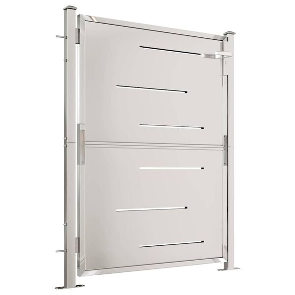 vidaXL Vrtna vrata 100x120 cm nerjaveče jeklo