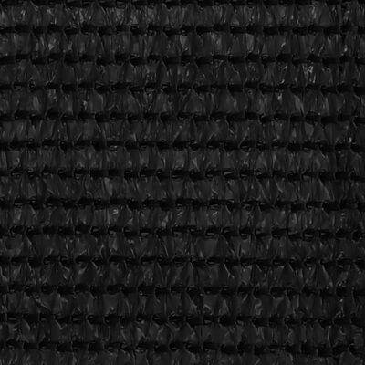 vidaXL Balkonsko platno črno 75x500 cm HDPE