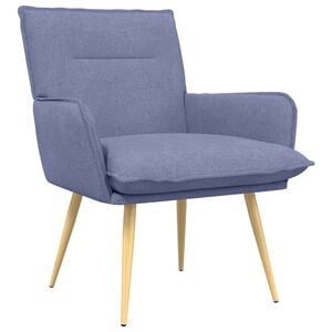 vidaXL Fotelj Jeans modra Blago