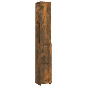 vidaXL Kopalni&scaron;ka omarica dimljeni hrast 25x26,5x170 cm inženirski les