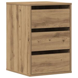 vidaXL Kotni predalnik artisan hrast 40x41x58 cm inženirski les