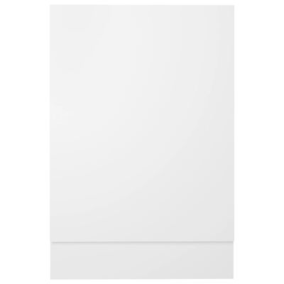 vidaXL Plošča za pomivalni stroj bela 45x3x67 cm iverna plošča