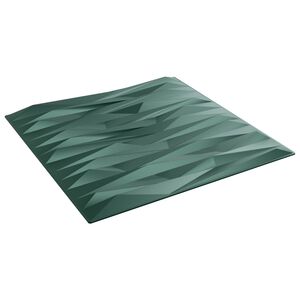 vidaXL Stenske plo&scaron;če 12 kos 50 x 50 cm Kamen Zelen XPS Pena