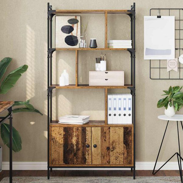 vidaXL Knjižna omara Konstruiran les