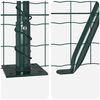 vidaXL Ograja s stebrom Zelena 0,4 x 10 m Jeklo in PVC