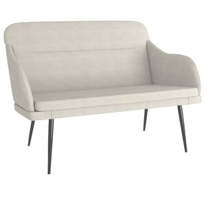 vidaXL Klop krem 110x76x80 cm žamet