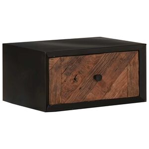vidaXL Ročno izdelana nočna omarica Naravna 40 x 30 x 20 cm