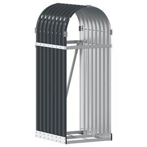 vidaXL Držalo za drva antracitno 40x45x100 cm pocinkano jeklo