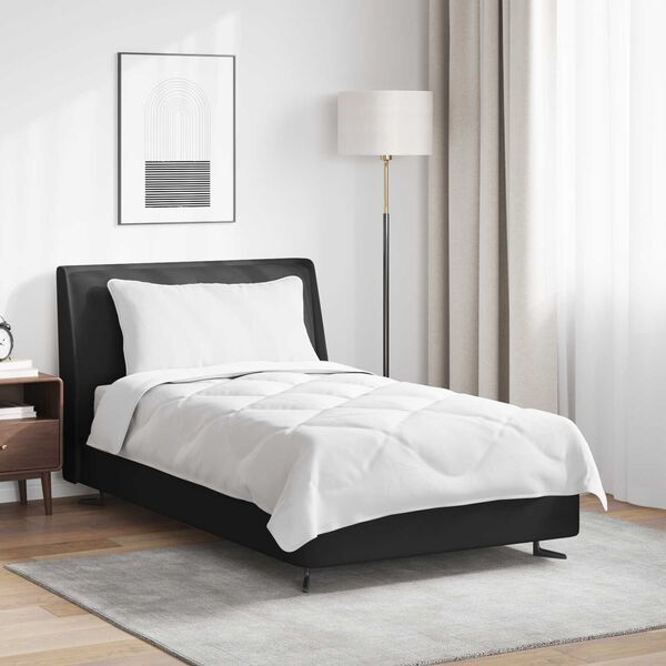 vidaXL Celosezonski pokrivalo z blazino 2 pcs Bela Mikrovlakna