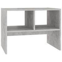 vidaXL Stranska mizica betonsko siva 60x40x45 cm iverna plošča