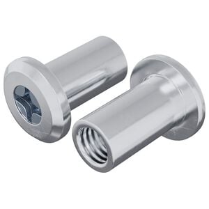vidaXL Zaklepna matica 2 kos srebrna M6 x 15 mm Jeklo